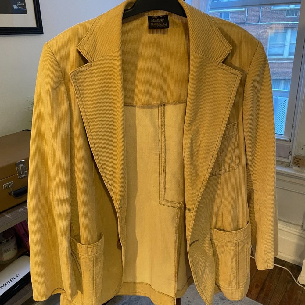 Men's Vintage 70s Jacket | Corduroy | Jeans Joint by Sears | Size 42R